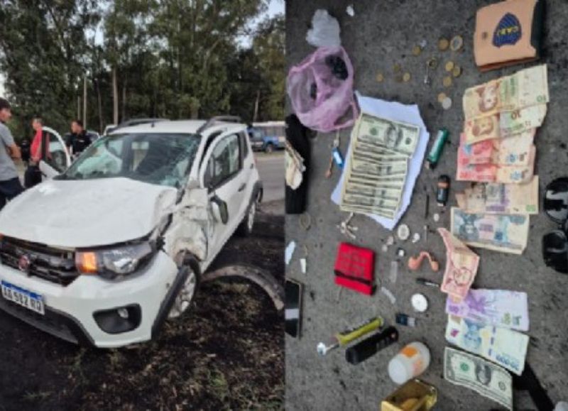 A lo "Rápido y Furioso": persecución y choque tras un robo en Arana terminó con un detenido con captura activa