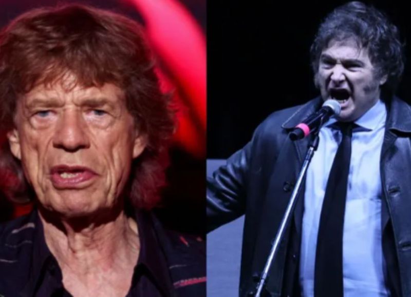 Aseguran que Mick Jagger quiere conocer a Javier Milei