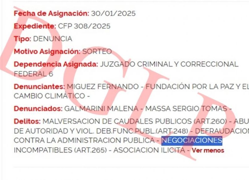 La denuncia también pone de manifiesto lo que considera una práctica sistemática de nepotismo en la administración pública.