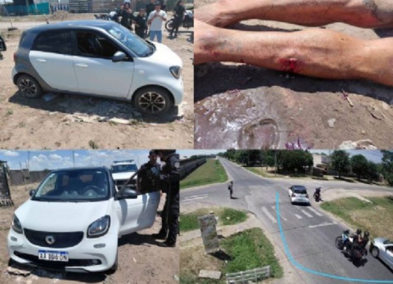 VIDEO | Persecución, tiroteo y dos detenidos, uno de ellos baleado, tras un asalto armado a un comercio en La Loma