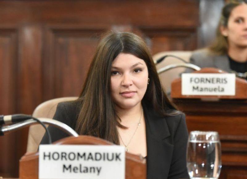 La concejala de la UCR + PRO, Melany Horomadiuk.