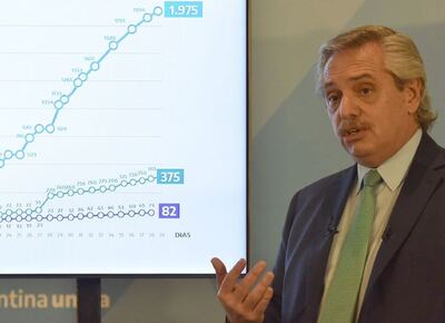 Alberto con el doble discurso: culpó a la derecha de la suba del dólar