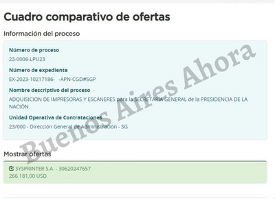 Mientras la mitad de los argentinos pasan hambre, Alberto Fernández gastará 260 mil dólares en impresoras