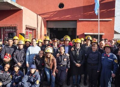 En Merlo festejaron el Día del Bombero