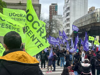 Con apoyo sindical y político, marcharon en La Plata para pedir la libertad de Iván Tobar