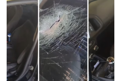 Viajaba por la Autopista Buenos Aires-La Plata y le arrojaron una piedra desde un puente: “No me maté de pedo”