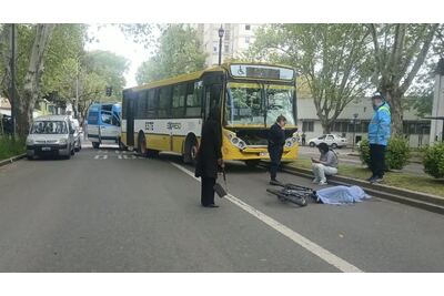 Conmoción en La Plata: un micro atropelló a un adolescente de 15 años que iba en bicicleta y murió