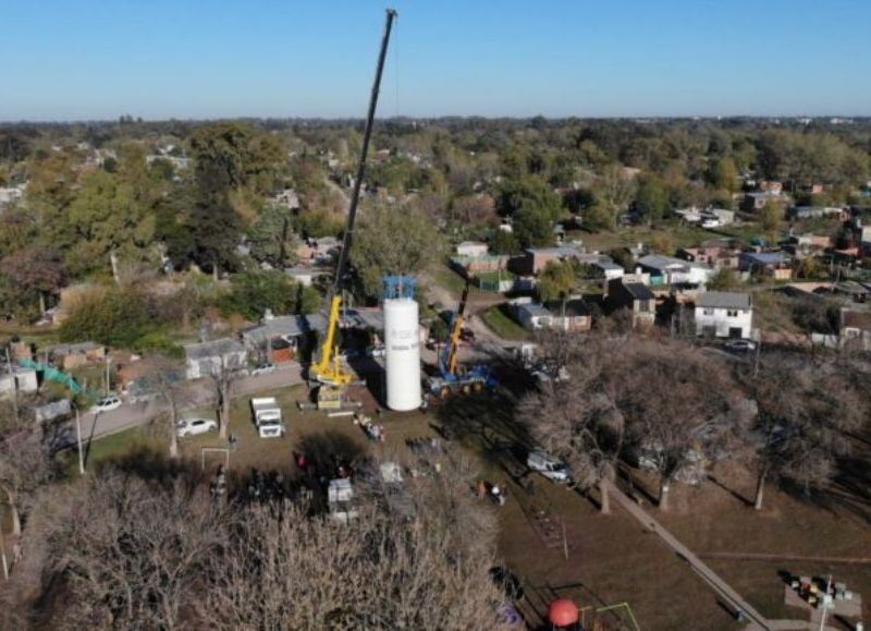 Avanza la obra de agua potable en General Rodríguez