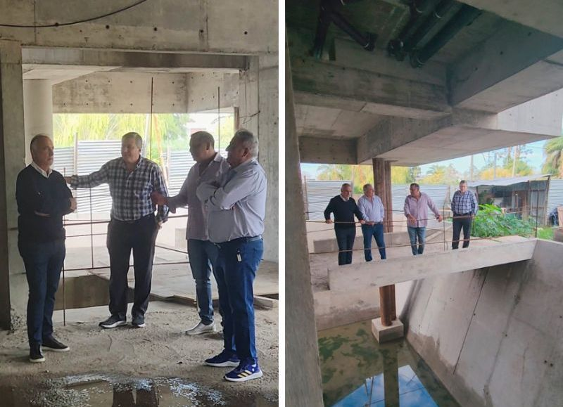 Carlos Pérez junto a Julio Rubén Ledesma anunciaron la continuidad de una obra para La Matanza