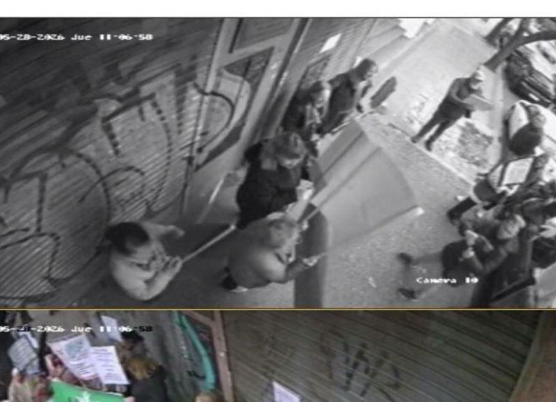 VIDEO | La Justicia investiga los destrozos y amenazas durante una protesta frente a la Caja de Odontólogos en La Plata