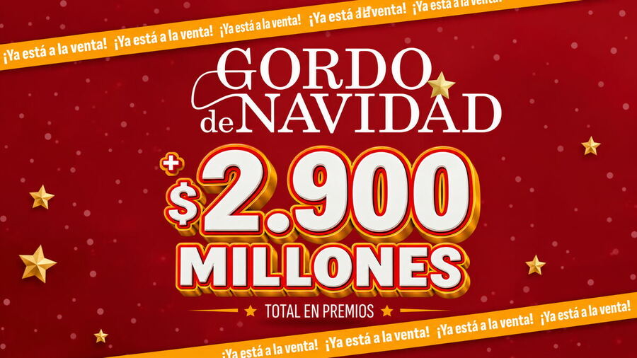 Ya está a la venta el Gordo de Navidad: hay más de $2.900 millones de pesos en premios 